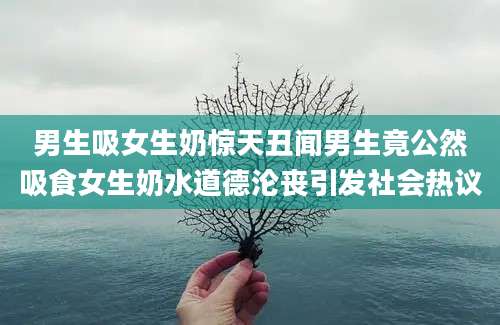 男生吸女生奶惊天丑闻男生竟公然吸食女生奶水道德沦丧引发社会热议