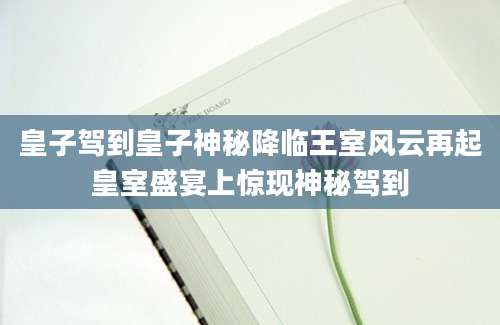 皇子驾到皇子神秘降临王室风云再起皇室盛宴上惊现神秘驾到