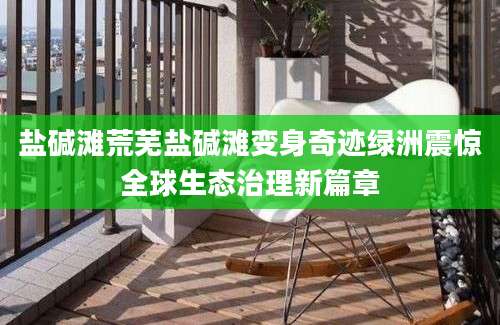 盐碱滩荒芜盐碱滩变身奇迹绿洲震惊全球生态治理新篇章