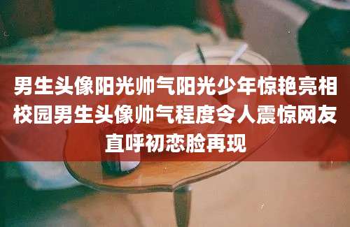 男生头像阳光帅气阳光少年惊艳亮相校园男生头像帅气程度令人震惊网友直呼初恋脸再现
