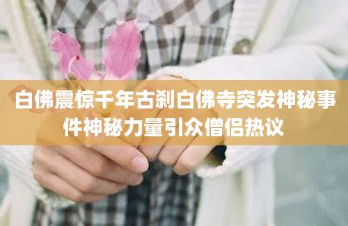 白佛震惊千年古刹白佛寺突发神秘事件神秘力量引众僧侣热议