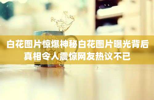 白花图片惊爆神秘白花图片曝光背后真相令人震惊网友热议不已