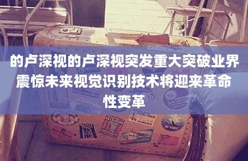 的卢深视的卢深视突发重大突破业界震惊未来视觉识别技术将迎来革命性变革