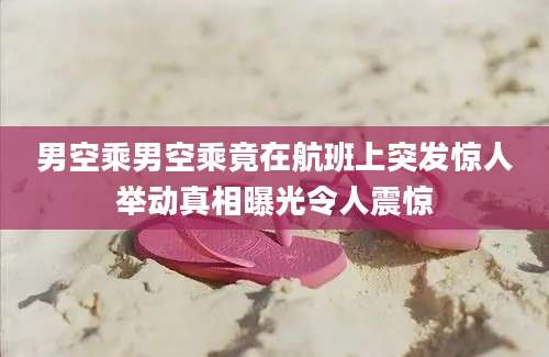 男空乘男空乘竟在航班上突发惊人举动真相曝光令人震惊