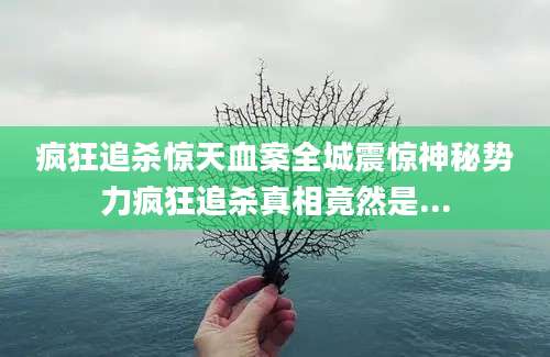 疯狂追杀惊天血案全城震惊神秘势力疯狂追杀真相竟然是...