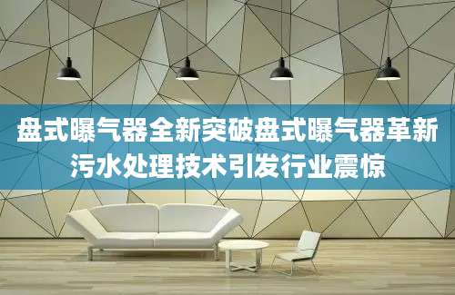 盘式曝气器全新突破盘式曝气器革新污水处理技术引发行业震惊