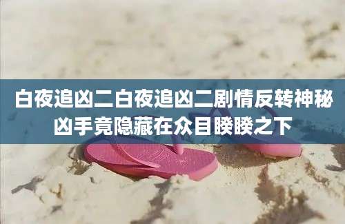 白夜追凶二白夜追凶二剧情反转神秘凶手竟隐藏在众目睽睽之下