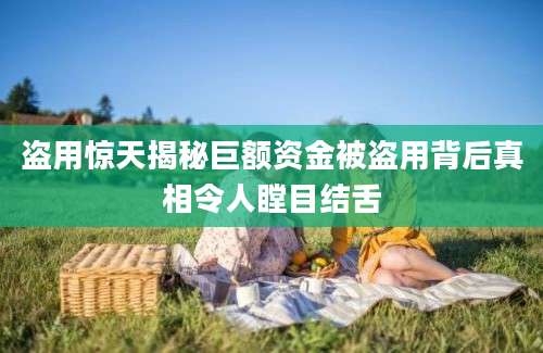 盗用惊天揭秘巨额资金被盗用背后真相令人瞠目结舌