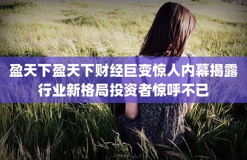 盈天下盈天下财经巨变惊人内幕揭露行业新格局投资者惊呼不已