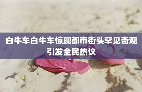 白牛车白牛车惊现都市街头罕见奇观引发全民热议