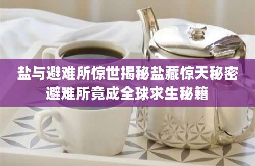盐与避难所惊世揭秘盐藏惊天秘密避难所竟成全球求生秘籍