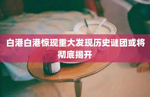 白港白港惊现重大发现历史谜团或将彻底揭开