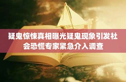 疑鬼惊悚真相曝光疑鬼现象引发社会恐慌专家紧急介入调查