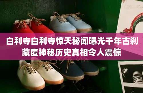 白利寺白利寺惊天秘闻曝光千年古刹藏匿神秘历史真相令人震惊