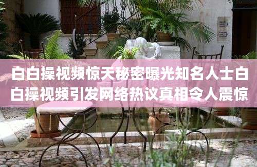 白白操视频惊天秘密曝光知名人士白白操视频引发网络热议真相令人震惊