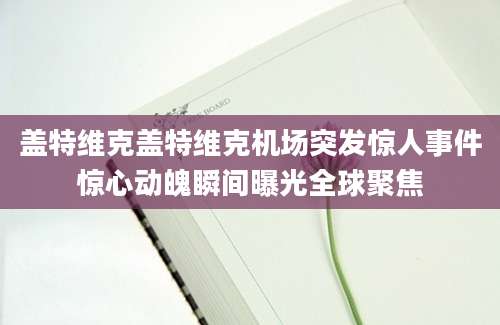 盖特维克盖特维克机场突发惊人事件惊心动魄瞬间曝光全球聚焦
