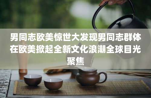男同志欧美惊世大发现男同志群体在欧美掀起全新文化浪潮全球目光聚焦