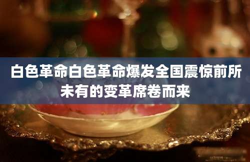 白色革命白色革命爆发全国震惊前所未有的变革席卷而来