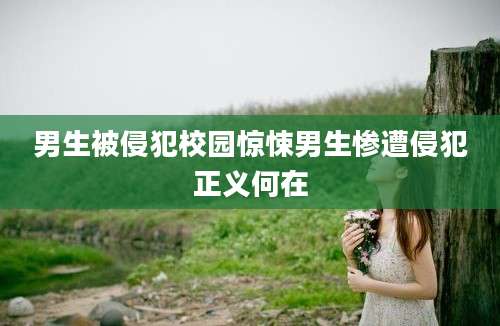男生被侵犯校园惊悚男生惨遭侵犯正义何在