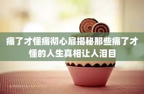 痛了才懂痛彻心扉揭秘那些痛了才懂的人生真相让人泪目