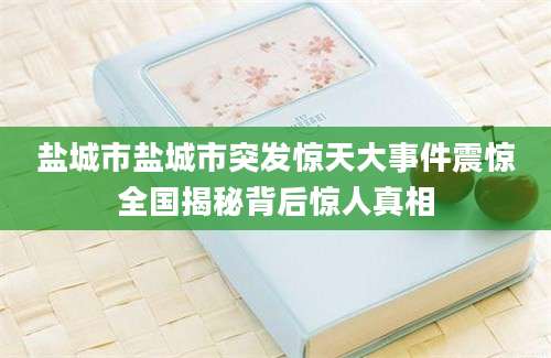 盐城市盐城市突发惊天大事件震惊全国揭秘背后惊人真相