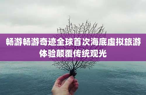 畅游畅游奇迹全球首次海底虚拟旅游体验颠覆传统观光