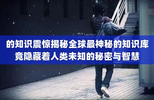 的知识震惊揭秘全球最神秘的知识库竟隐藏着人类未知的秘密与智慧
