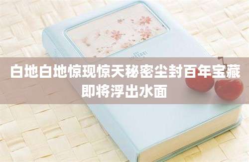 白地白地惊现惊天秘密尘封百年宝藏即将浮出水面