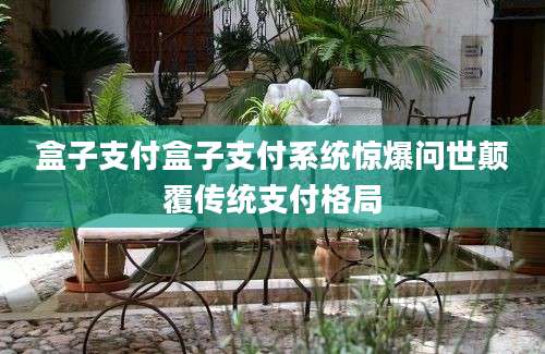 盒子支付盒子支付系统惊爆问世颠覆传统支付格局