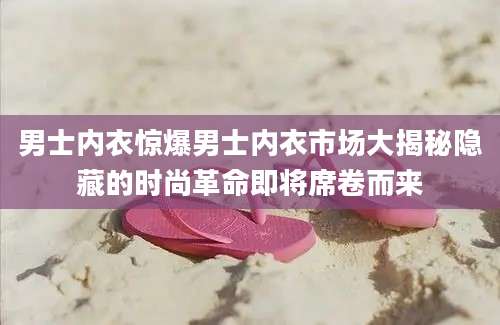 男士内衣惊爆男士内衣市场大揭秘隐藏的时尚革命即将席卷而来