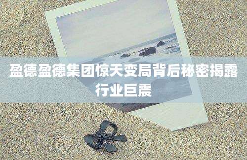 盈德盈德集团惊天变局背后秘密揭露行业巨震