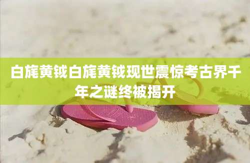 白旄黄钺白旄黄钺现世震惊考古界千年之谜终被揭开
