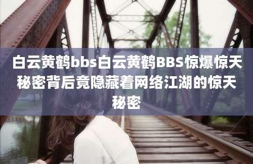 白云黄鹤bbs白云黄鹤BBS惊爆惊天秘密背后竟隐藏着网络江湖的惊天秘密