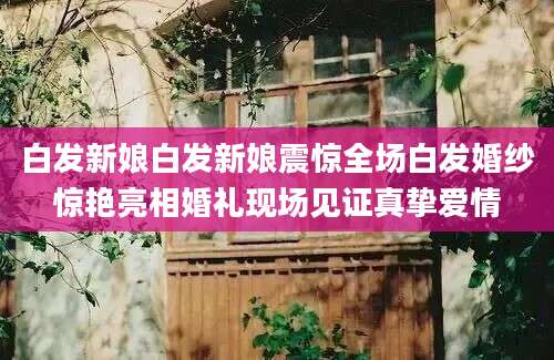 白发新娘白发新娘震惊全场白发婚纱惊艳亮相婚礼现场见证真挚爱情