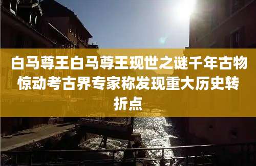 白马尊王白马尊王现世之谜千年古物惊动考古界专家称发现重大历史转折点