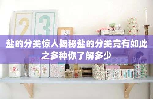 盐的分类惊人揭秘盐的分类竟有如此之多种你了解多少