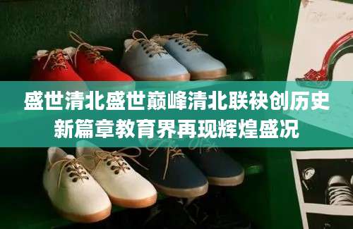 盛世清北盛世巅峰清北联袂创历史新篇章教育界再现辉煌盛况