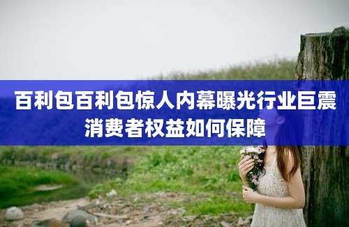 百利包百利包惊人内幕曝光行业巨震消费者权益如何保障