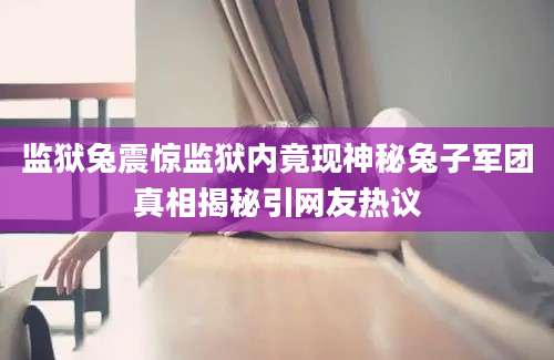 监狱兔震惊监狱内竟现神秘兔子军团真相揭秘引网友热议