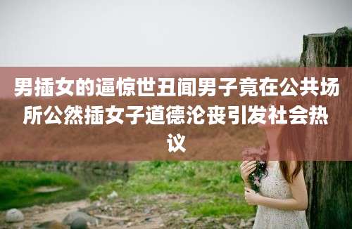 男插女的逼惊世丑闻男子竟在公共场所公然插女子道德沦丧引发社会热议