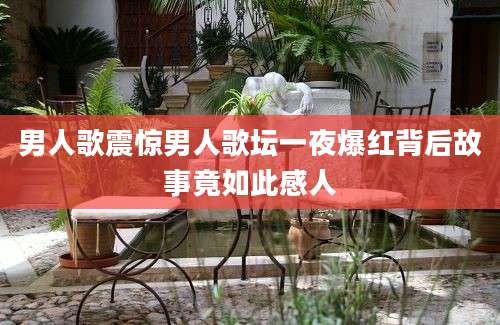 男人歌震惊男人歌坛一夜爆红背后故事竟如此感人