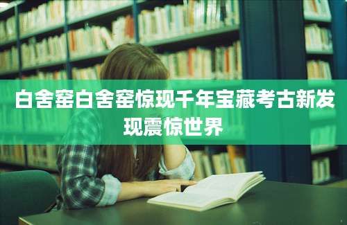 白舍窑白舍窑惊现千年宝藏考古新发现震惊世界