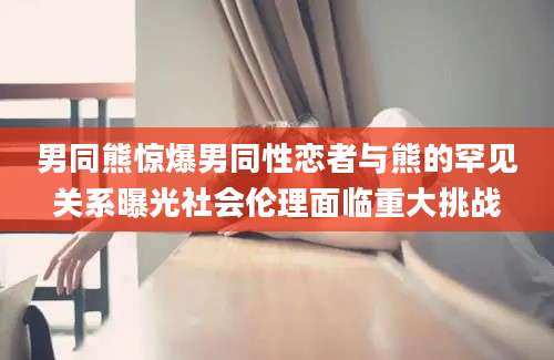男同熊惊爆男同性恋者与熊的罕见关系曝光社会伦理面临重大挑战